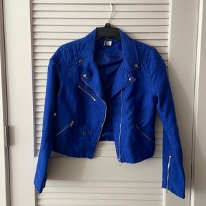 Divided by H&M - Size 12 Blue Biker Jacket